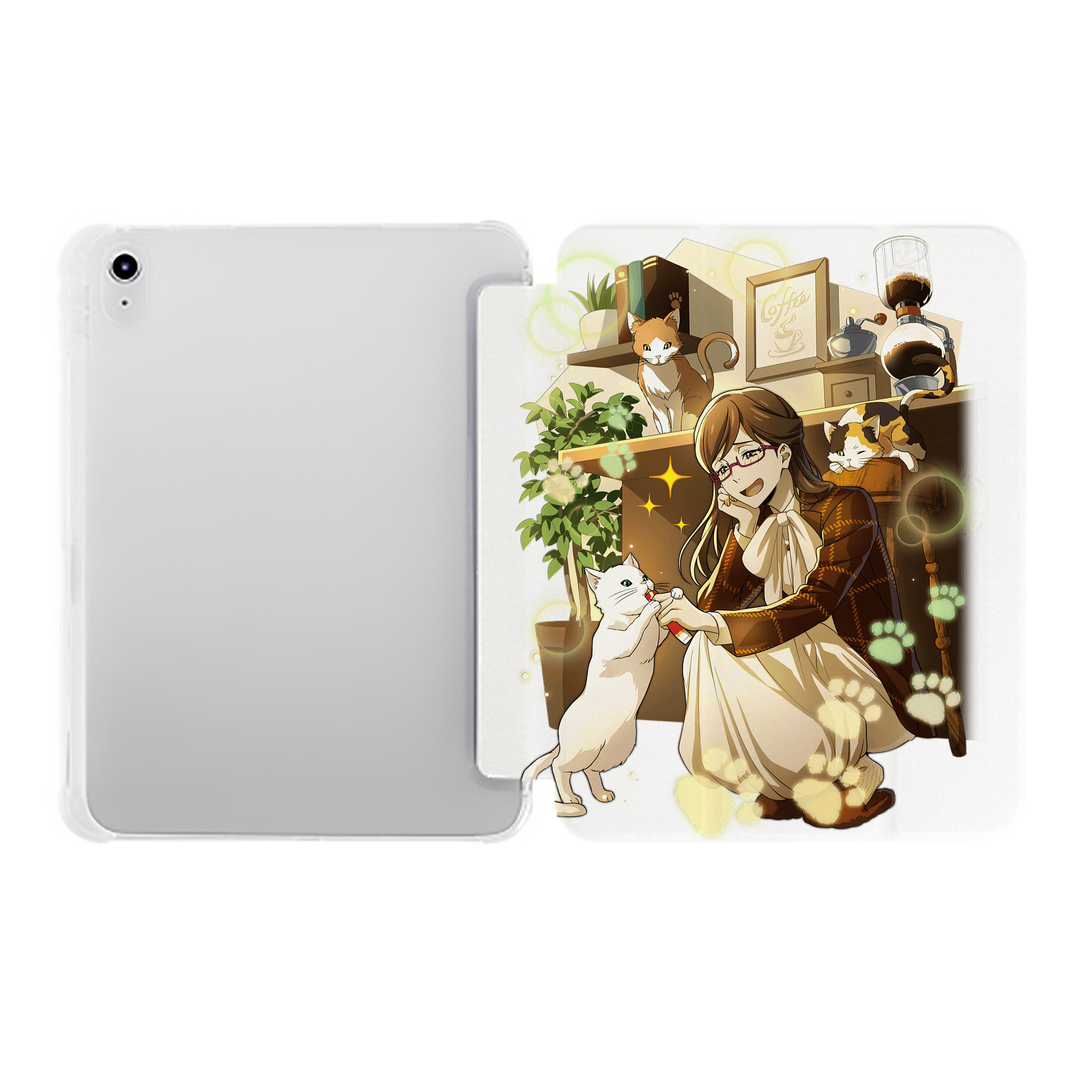 （画像用） 文豪ストレイドッグス Bungo Stray Dogs IPad ケース ペン収納付き 三つ折りスタンド PUレザー×シリコン 対応機種9.5/10.5/10.9インチ